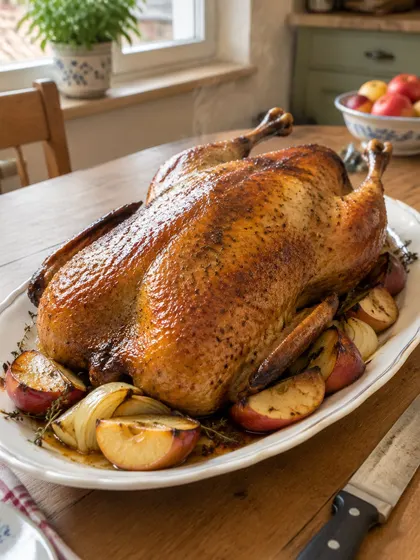 Gänsebraten mit knuspriger Haut