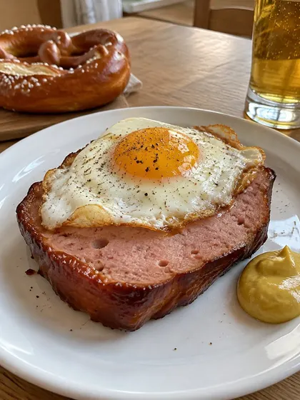 Leberkäse aus der Kastenform