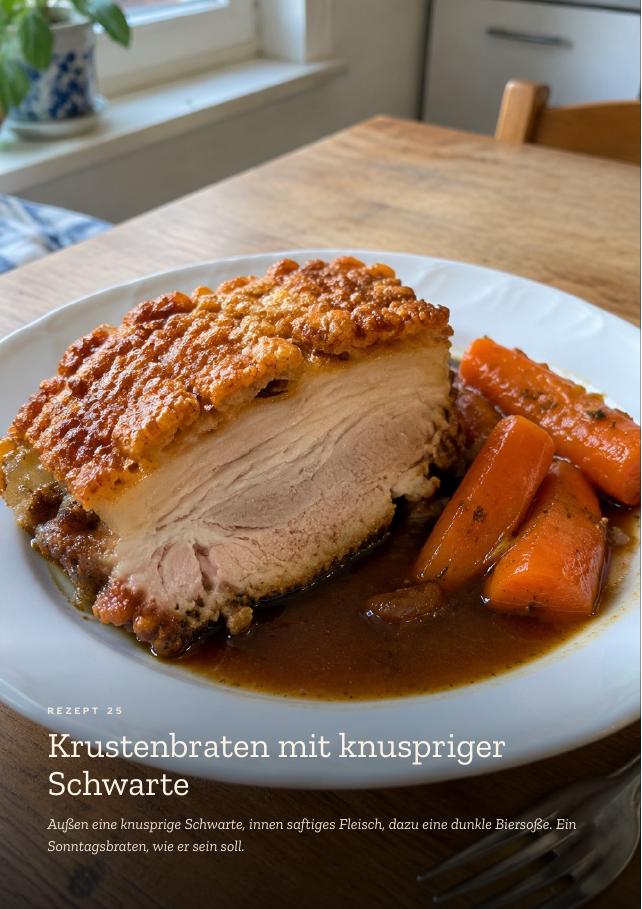 Krustenbraten mit knuspriger Schwarte